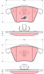 TRW Sada brzdových platničiek kotúčovej brzdy TRW GDB1607 (GDB1607)