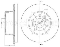 METELLI Brzdový kotúč METELLI 23-0074 (23-0074)
