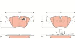 TRW Sada brzdových platničiek kotúčovej brzdy TRW GDB1531 (GDB1531)