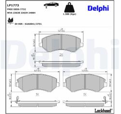 DELPHI Klocki Ham. Chrysler Voyager (lp1773)