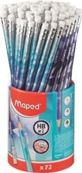 Maped Grafitceruza radírral, ceruzatartó, HB, háromszögletű, MAPED "Arctic jégvilág", 72 db (72 db) (IMA851827)
