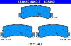 ATE Sada brzdových platničiek kotúčovej brzdy ATE 13.0460-5840.2 (13.0460-5840.2)