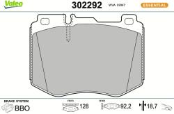 VALEO Sada brzdových platničiek kotúčovej brzdy VALEO 302292 (302292)