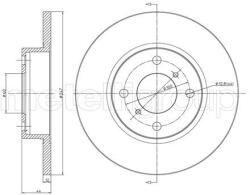 METELLI Brzdový kotúč METELLI 23-0603 (23-0603)