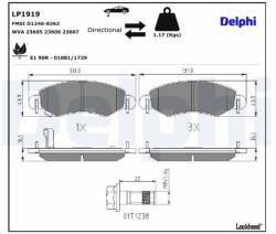 DELPHI Klocki Ham. Agila/wagon R+ (lp1919)