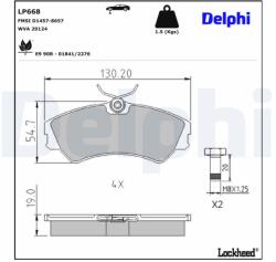 DELPHI Klocki Ham. Vw Transporter (lp668)