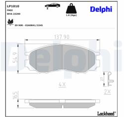 DELPHI Klocki Ham. Mitsubishi L200/300 (lp1010)