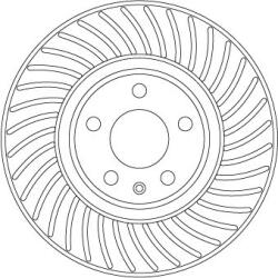 TRW Brzdový kotúč TRW DF6950S (DF6950S)