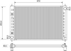 VALEO Chladič motora VALEO 701195 (701195)