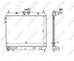 NRF Chladič motora NRF 53361 (53361)