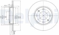 DELPHI Tarcza Ham. Peugeot 206 (bg2213)
