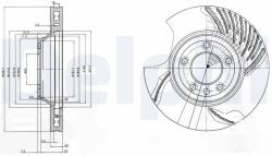 DELPHI Tarcza Ham. Audi Q7 Lewa (bg9774)