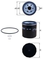 MAHLE Filtr Oleju Bmw R-mod (oc 91d)