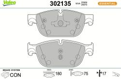 VALEO Sada brzdových platničiek kotúčovej brzdy VALEO 302135 (302135)