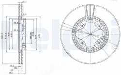 DELPHI Tarcza Ham. Honda Accord V 91- (bg3063)