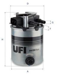 UFI Palivový filter UFI 24.061. 01 (24.061.01)