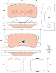 TRW Sada brzdových platničiek kotúčovej brzdy TRW GDB4600 (GDB4600)