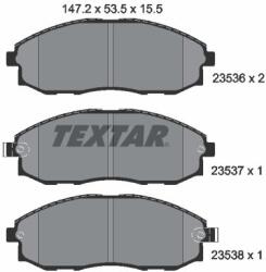 TEXTAR Sada brzdových platničiek kotúčovej brzdy TEXTAR 2353601 (2353601)