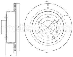 METELLI Brzdový kotúč METELLI 23-1663C (23-1663C)