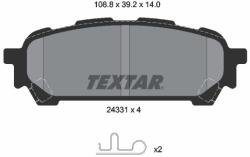 TEXTAR Sada brzdových platničiek kotúčovej brzdy TEXTAR 2433101 (2433101)