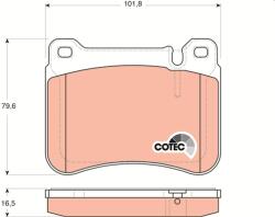 TRW Sada brzdových platničiek kotúčovej brzdy TRW GDB1693 (GDB1693)