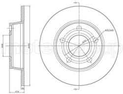 METELLI Brzdový kotúč METELLI 23-0806C (23-0806C)