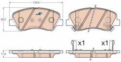TRW Sada brzdových platničiek kotúčovej brzdy TRW GDB3548 (GDB3548)