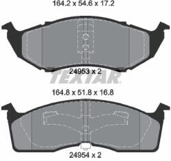 TEXTAR Sada brzdových platničiek kotúčovej brzdy TEXTAR 2495301 (2495301)