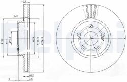DELPHI Brzdový kotúč DELPHI BG3823 (BG3823)