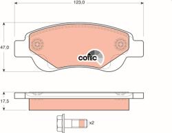 TRW Sada brzdových platničiek kotúčovej brzdy TRW GDB1633 (GDB1633)