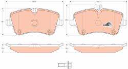 TRW Sada brzdových platničiek kotúčovej brzdy TRW GDB1413 (GDB1413)