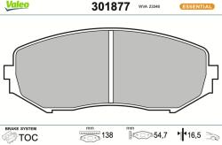 VALEO Sada brzdových platničiek kotúčovej brzdy VALEO 301877 (301877)