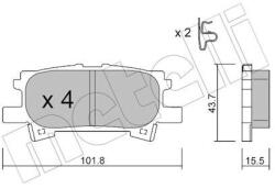 METELLI Sada brzdových platničiek kotúčovej brzdy METELLI 22-0619-0 (22-0619-0)