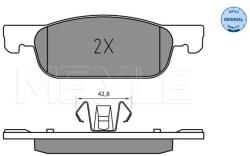 MEYLE Sada brzdových platničiek kotúčovej brzdy MEYLE 025 225 2517 (025 225 2517)
