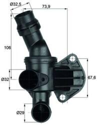MAHLE Termostat chladenia MAHLE TI 6 87 (TI 6 87)