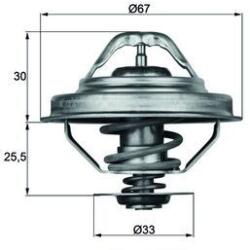 MAHLE Termostat chladenia MAHLE TX 28 88D (TX 28 88D)