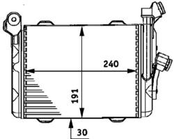 MAHLE Chladič motorového oleja MAHLE CLC 33 000P (CLC 33 000P)