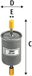 VALEO Palivový filter VALEO 587008 (587008)