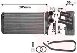 VAN WEZEL Výmenník tepla vnútorného kúrenia VAN WEZEL 09006239 (09006239)