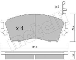 METELLI Sada brzdových platničiek kotúčovej brzdy METELLI 22-0473-0 (22-0473-0)