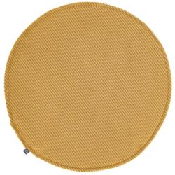 Kave Home Mustársárga kerek kordbársony Kave Home Sora ⌀ 35 cm (LF-AA0345PN81)