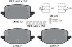 TEXTAR Sada brzdových platničiek kotúčovej brzdy TEXTAR 2658901 (2658901)
