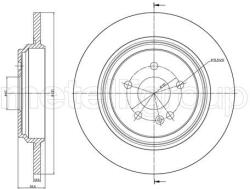 METELLI Brzdový kotúč METELLI 23-1015C (23-1015C)