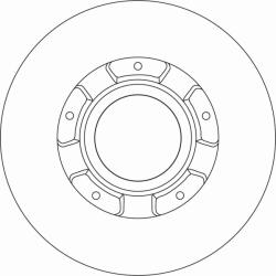 TRW Brzdový kotúč TRW DF6963S (DF6963S)
