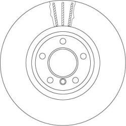 TRW Brzdový kotúč TRW DF6615S (DF6615S)