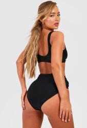 Boohoo Fekete Bikini Alsó Csat NG2 xum XXL