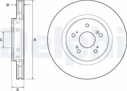 DELPHI Tarcza Ham. Honda Cr-v 12- (bg4808c)