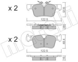 METELLI Sada brzdových platničiek kotúčovej brzdy METELLI 22-1121-0 (22-1121-0)