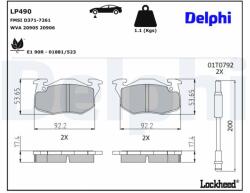DELPHI Klocki Ham. Peugeot 106/205/305/309 (lp490)