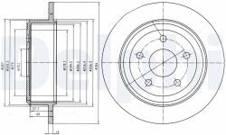 DELPHI Tarcza Ham. Jeep Wrangler 07- (bg4157)